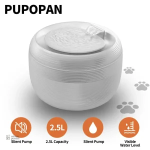 Fontaine à eau chat 2.5L ultra silencieuse LED