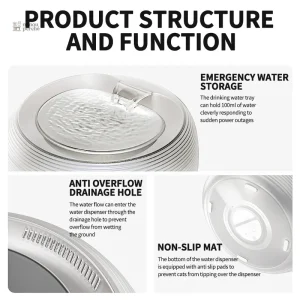 Accessoire pour chat : fontaine à eau design et fonctionnelle