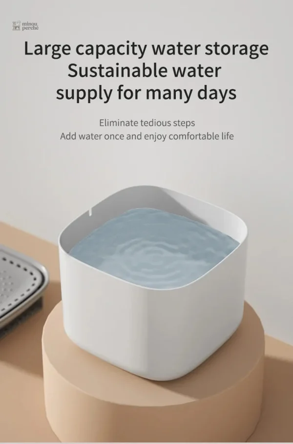 Accessoire pour chat : fontaine à eau 3L