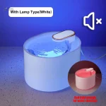 Fontaine filtrante pour chat avec lumière LED