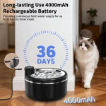 Design élégant en acier inoxydable pour animaux