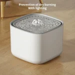 Filtration efficace dans une fontaine à eau apaisante