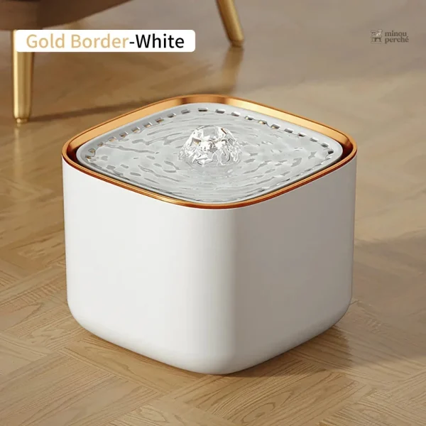Design ergonomique de la fontaine GoutteDouce pour chats