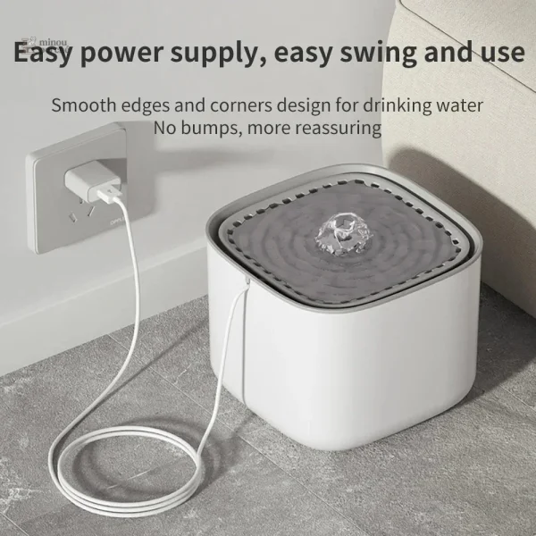 Fontaine pour chat avec système de filtration intégré