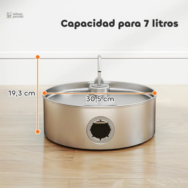 Fontaine silencieuse pour chat avec triple filtration