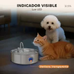 Distributeur d'eau pour chat 7L en acier inoxydable