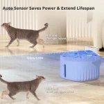 Distributeur d'eau pour animaux avec capteur en inox