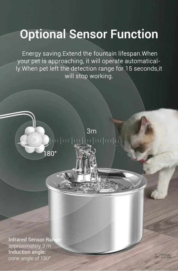 Fontaine à eau pour chat facile à entretenir