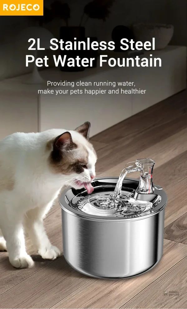 Fontaine à eau élégante pour félins