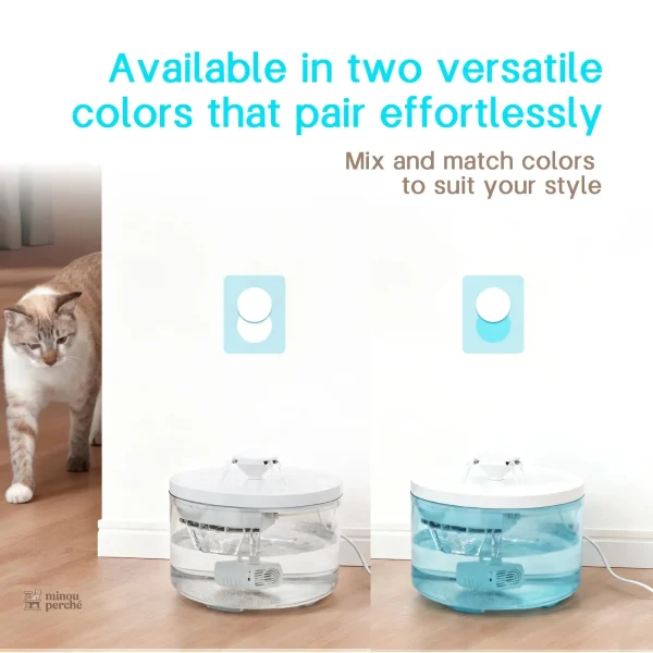 Fontaine pour chats, design ergonomique