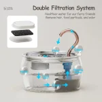Distributeur d'eau ultra silencieux pour animaux de compagnie