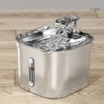 Fontaine à eau en acier inoxydable pour chat