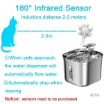 Distributeur d'eau pour animaux en acier inoxydable