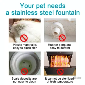 Fontaine à eau élégante pour chats et petits animaux