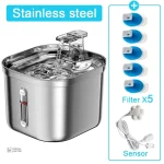 Distributeur d'eau pour chat en inox durable