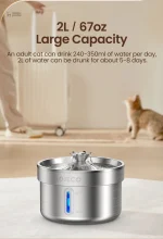 Fontaine à eau pour chats avec filtration efficace