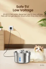 Fontaine à eau pour chat au design contemporain
