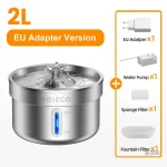 Fontaine à eau pour chat en acier inoxydable - vue 5
