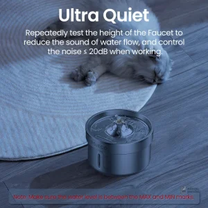 Accessoire chat : fontaine en acier inoxydable