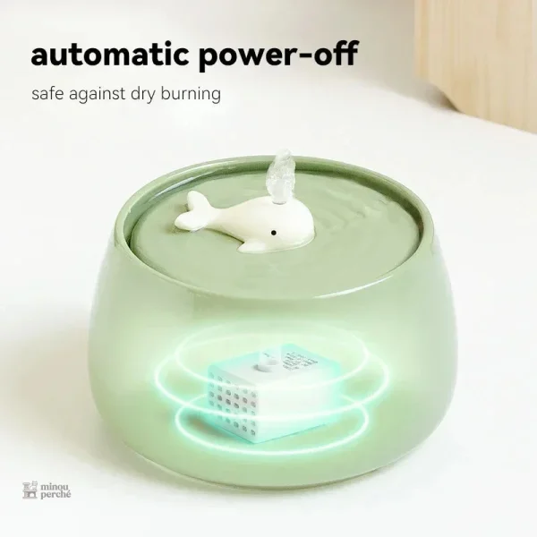 Fontaine à eau pour animaux, style zen en céramique