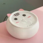 Fontaine à eau pour chat en céramique Petit Moustache