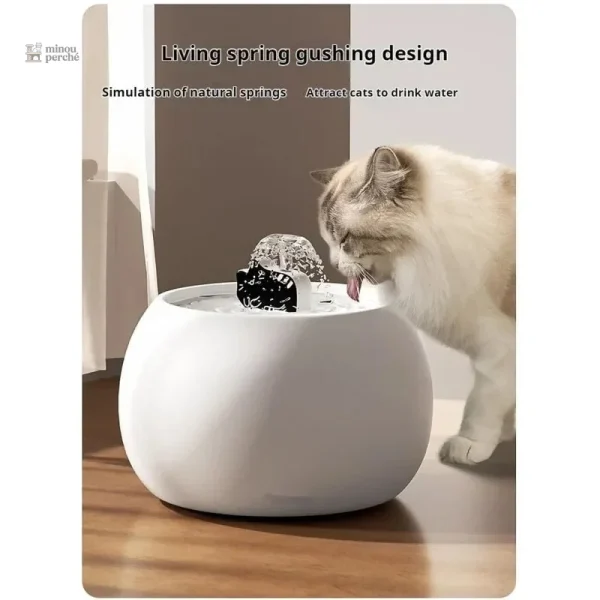 Fontaine à eau céramique 1,5L pour animaux