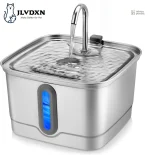 Fontaine à eau pour chat en inox 3L Source Argentée