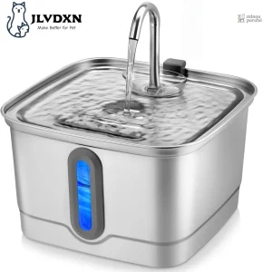 Fontaine à eau pour chat en inox 3L Source Argentée