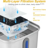 Fontaine pour chat avec système de filtration intégré