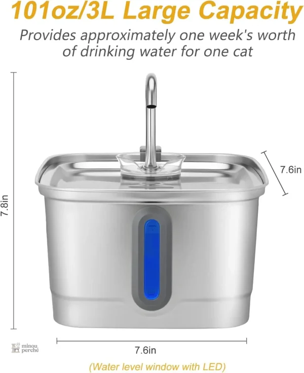 Fontaine à eau pour chats, filtration efficace