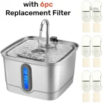 Accessoire pour chat, fontaine en inox 3L