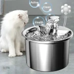 Fontaine à eau pour chat en inox "Cascade Pure