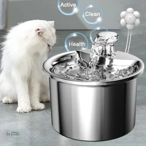 Fontaine à eau pour chat en inox "Cascade Pure