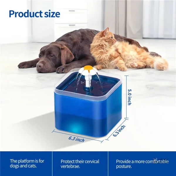 Fontaine 2L pour hydratation des chats