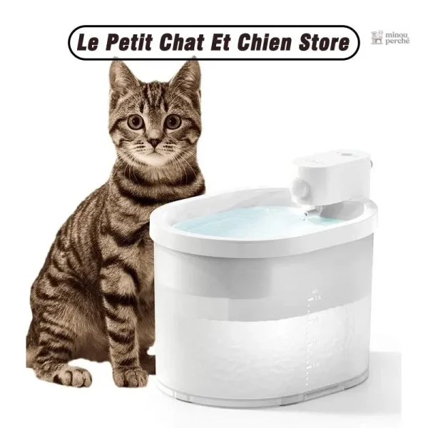 Fontaine à eau pour chat sans fil 2L "Source Libre