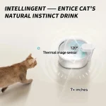 Fontaine pour chats, design pratique et sans fil