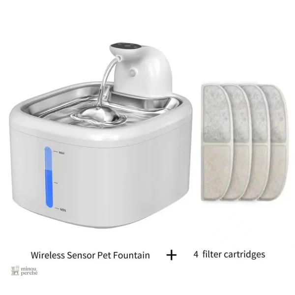 Fontaine à eau élégante pour chats, facile à utiliser