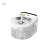 Fontaine élégante en inox pour le bien-être félin