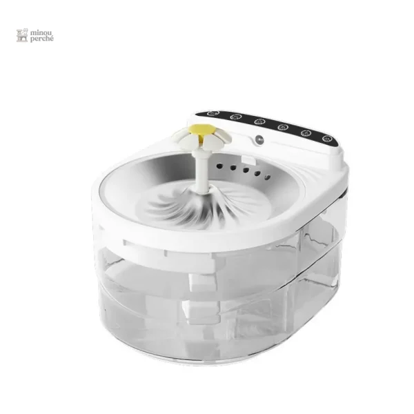 Fontaine élégante en inox pour le bien-être félin