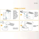 Fontaine à eau pour chat au design élégant