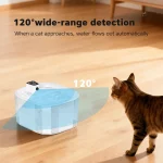 Distributeur d'eau pour chats avec capteur intégré