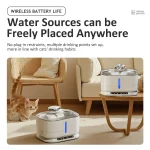 Dispositif d'hydratation pour chat sans fil et intelligent