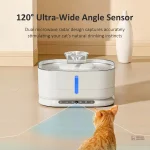 Fontaine à eau pour animaux avec capteur LED intégré