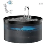 Fontaine à eau pour chat silencieuse 2,1L Nuit Bleue