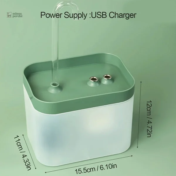 Distributeur d'eau pour félin avec filtration continue