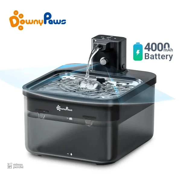 Fontaine à eau sans fil pour chat - MiaouFlow 2,5L