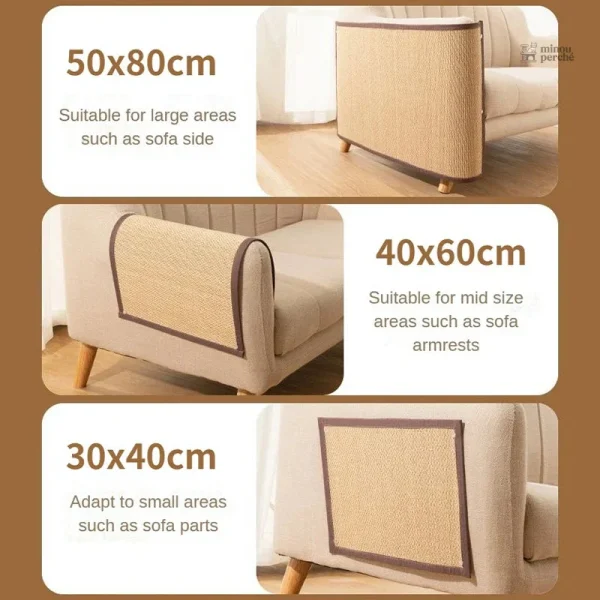 Griffoir décoratif pour chat, protège vos surfaces