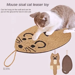 Griffoir original pour chats, design souris