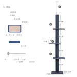 SkyTower, mobilier pour chats de grande taille