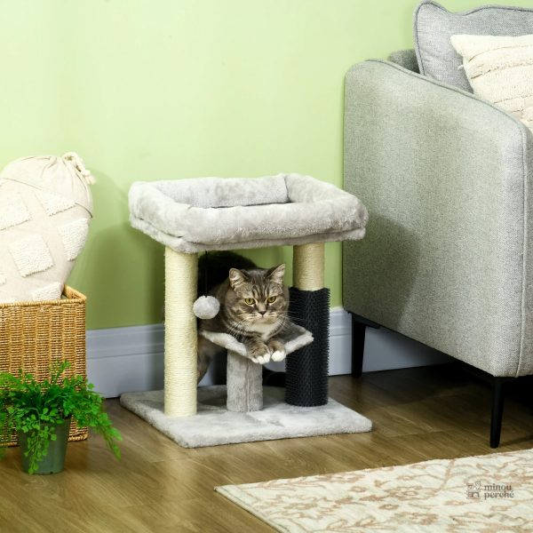 Arbre à chat compact avec tunnel de jeu TunnelJouet